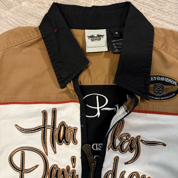 Harley-Davidson Black, Brown, and White Shirt - Picture 5 of 5